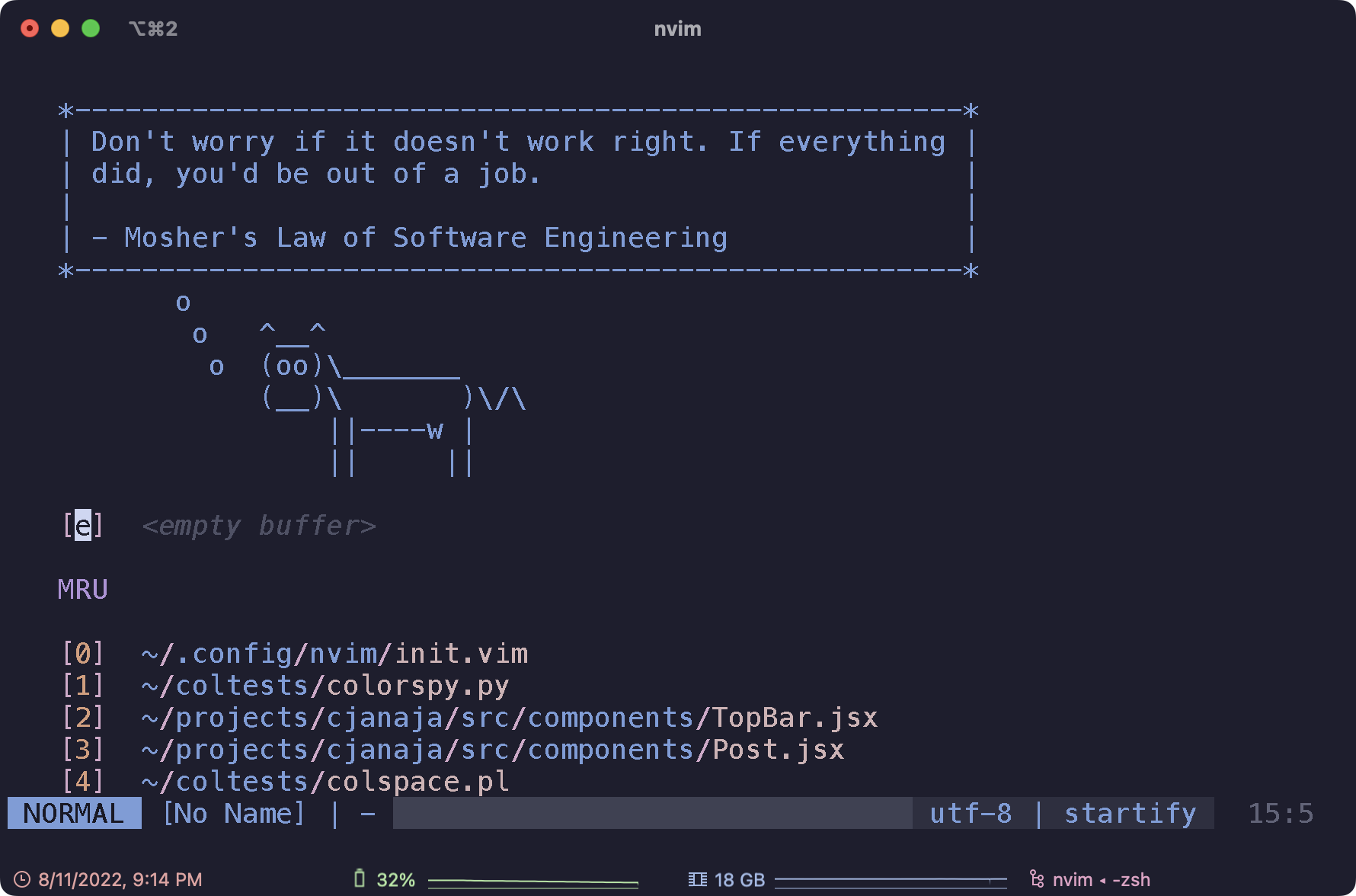 nvim theme with a matching iterm theme