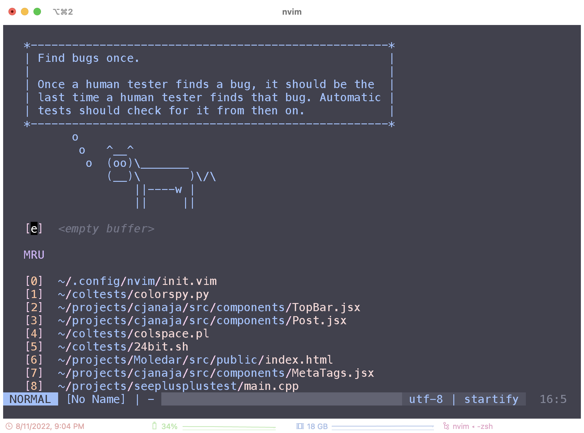 light iterm2 theme bleeding through dark nvim theme